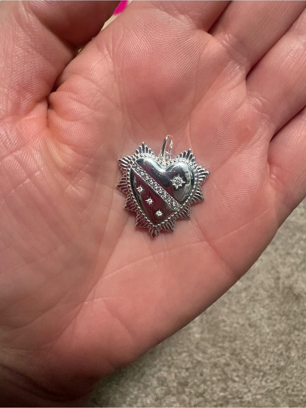 Miranda Frye heart charm